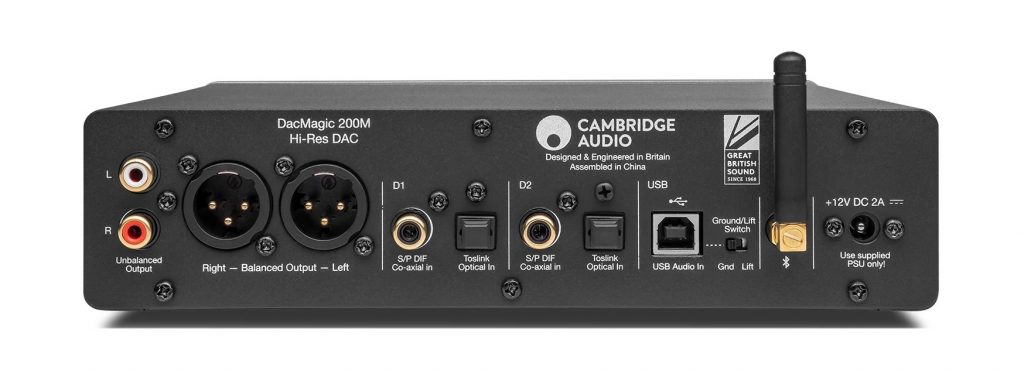 Cambridge Audio DacMagic 200M - задняя панель - Домашние кинотеатры и стерео под ключ - АудиоПик